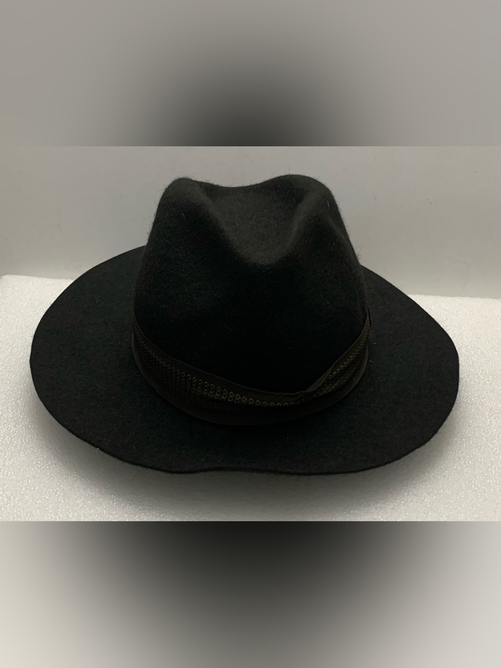 Black Beaver Fur Fedora MADE IN ITALY One Size Fits All